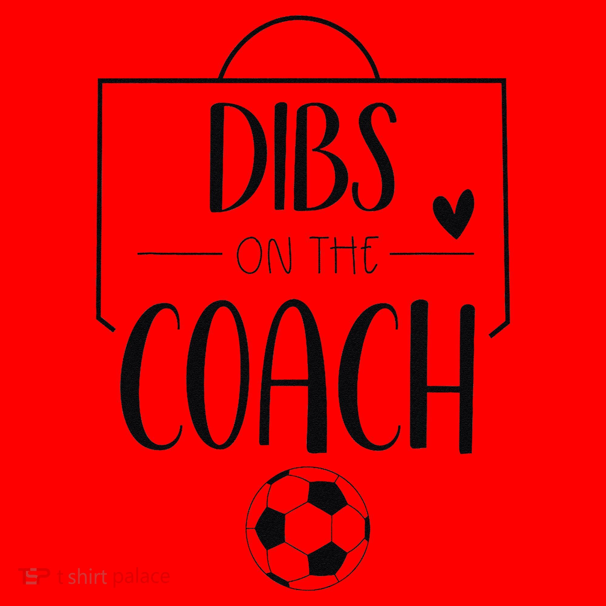 Funny Dibs On The Coach Soccer Ball Wife Women Coaching Santa Hat