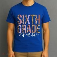 First Day Of School Sixth Grade Crew 6Th Grade Teacher Gift T-Shirt thumb 3