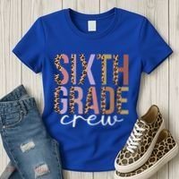 First Day Of School Sixth Grade Crew 6Th Grade Teacher Gift Women's T-Shirt thumb 3