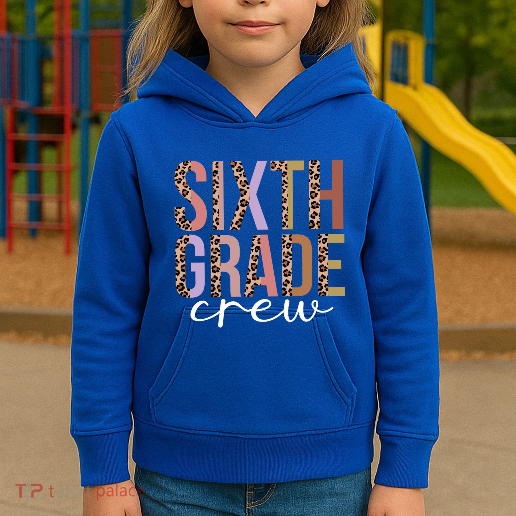 First Day Of School Sixth Grade Crew 6Th Grade Teacher Gift Kids Hoodie
