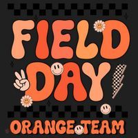 Field Day Orange Team Groovy Smile Face Checkered Students Tumbler thumb 3