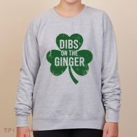 Funny Dibs On The Ginger St Patrick Day Redhead Women Women's Sweatshirt thumb 0