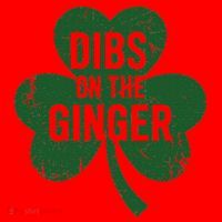 Funny Dibs On The Ginger St Patrick Day Redhead Women Santa Hat thumb 1