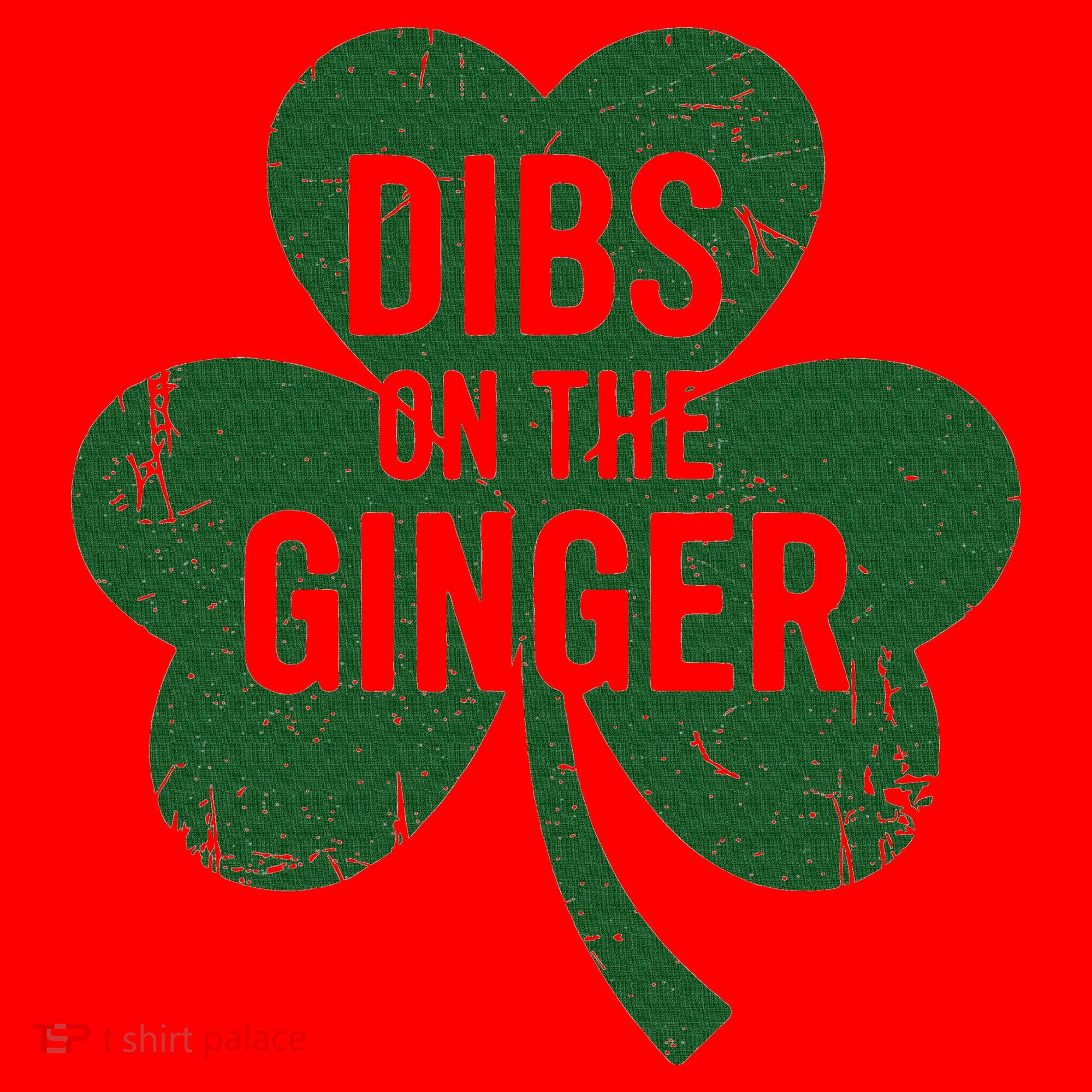 Funny Dibs On The Ginger St Patrick Day Redhead Women Santa Hat