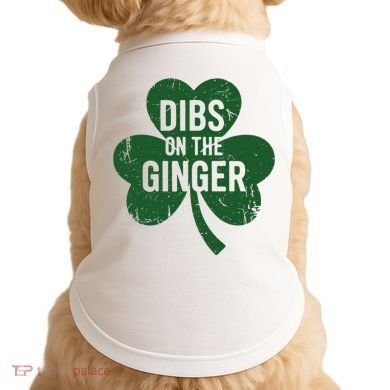 Funny Dibs On The Ginger St Patrick Day Redhead Women Doggie Tank