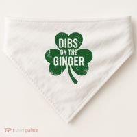 Funny Dibs On The Ginger St Patrick Day Redhead Women USA-Made Doggie Bandana thumb 0