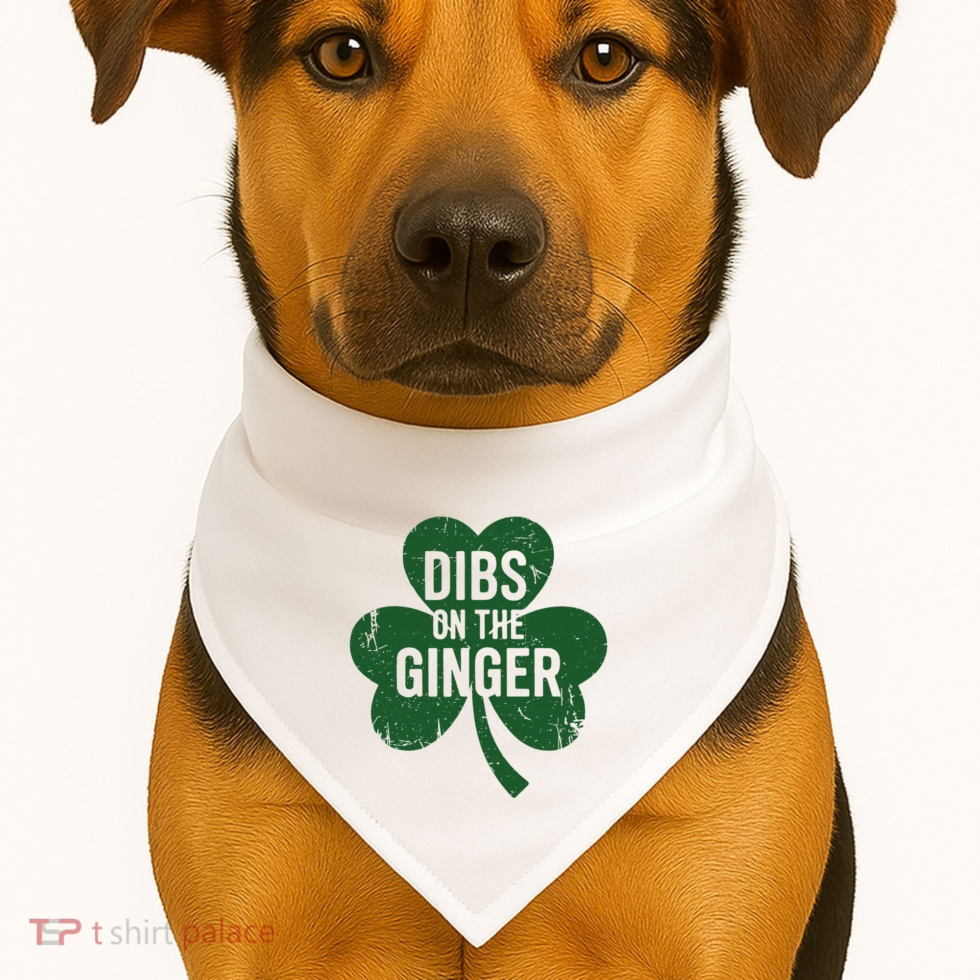 Funny Dibs On The Ginger St Patrick Day Redhead Women USA-Made Doggie Bandana