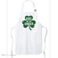 Funny Dibs On The Ginger St Patrick Day Redhead Women Apron thumb 0