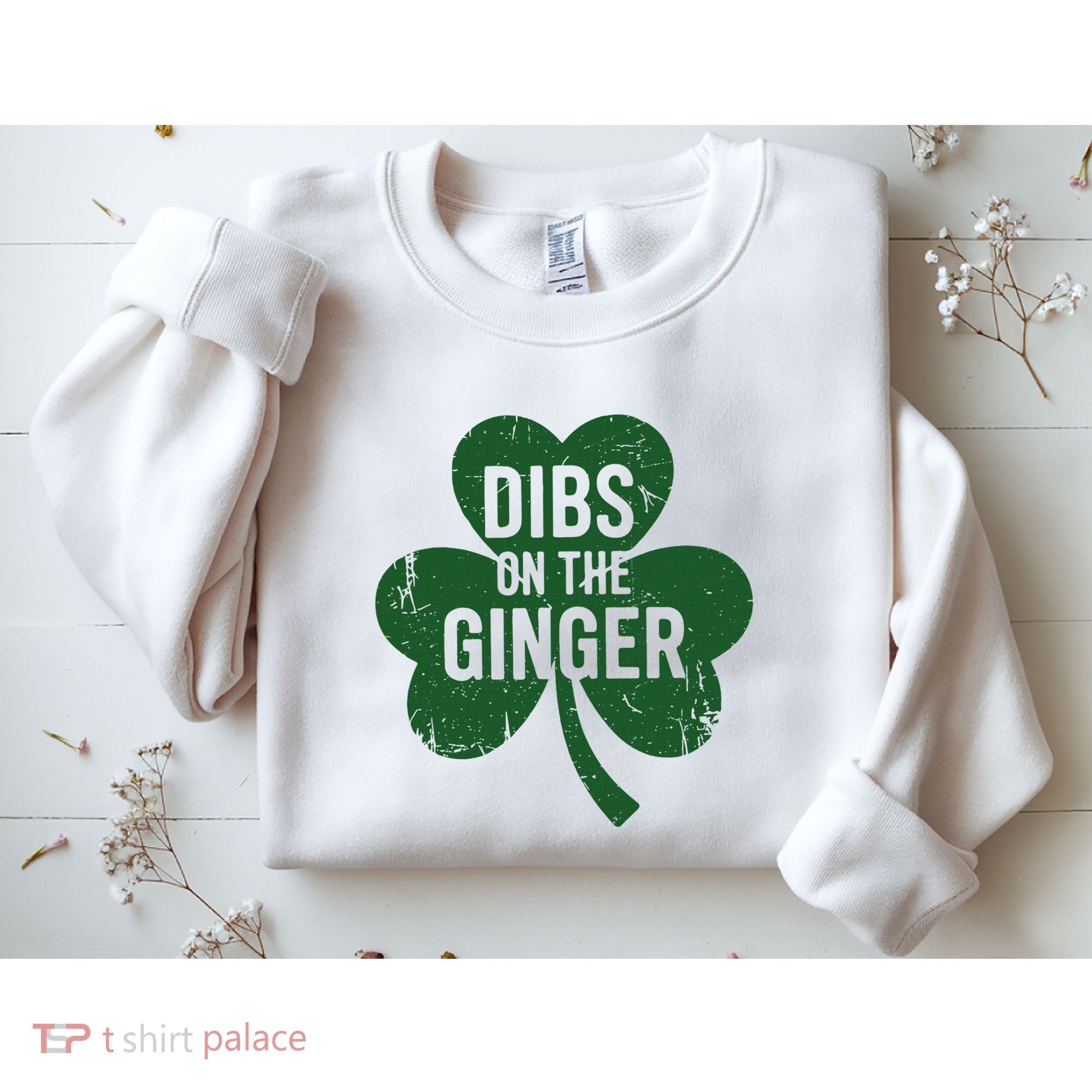 Funny Dibs On The Ginger St Patrick Day Redhead Women Sweatshirt