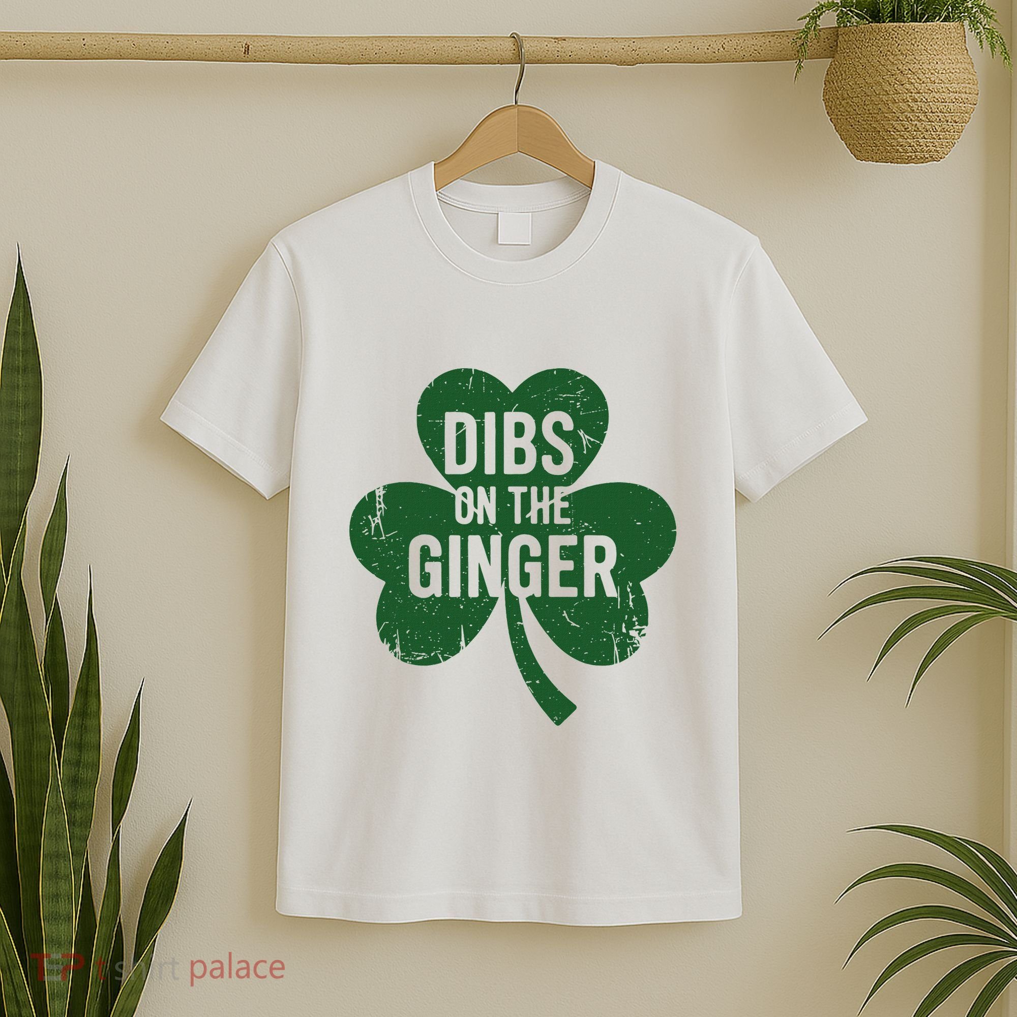 Funny Dibs On The Ginger St Patrick Day Redhead Women T-Shirt