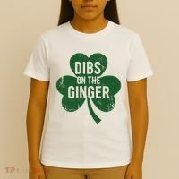 Funny Dibs On The Ginger St Patrick Day Redhead Women T-Shirt thumb 4
