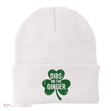 Funny Dibs On The Ginger St Patrick Day Redhead Women Beanie