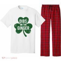 Funny Dibs On The Ginger St Patrick Day Redhead Women Pajama Set thumb 0