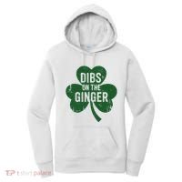 Funny Dibs On The Ginger St Patrick Day Redhead Women Women's Hoodie thumb 0
