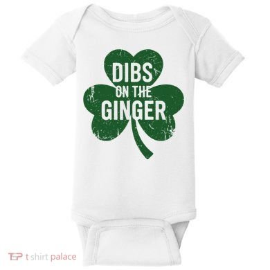 Funny Dibs On The Ginger St Patrick Day Redhead Women Baby Bodysuit
