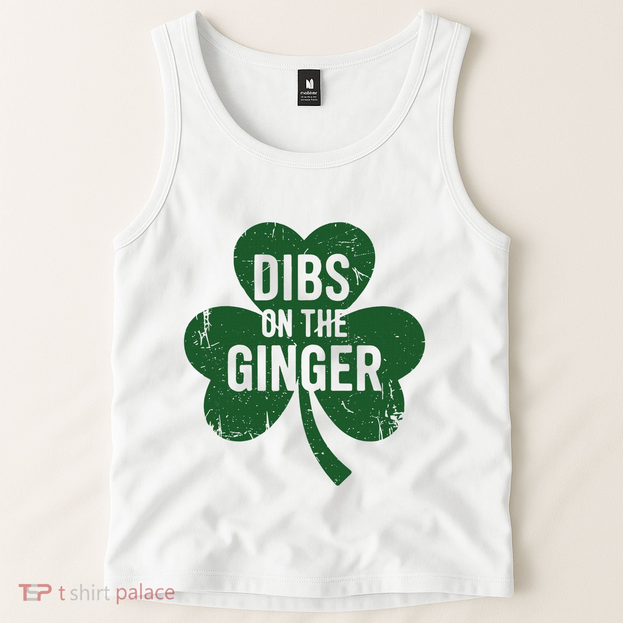 Funny Dibs On The Ginger St Patrick Day Redhead Women Tank Top