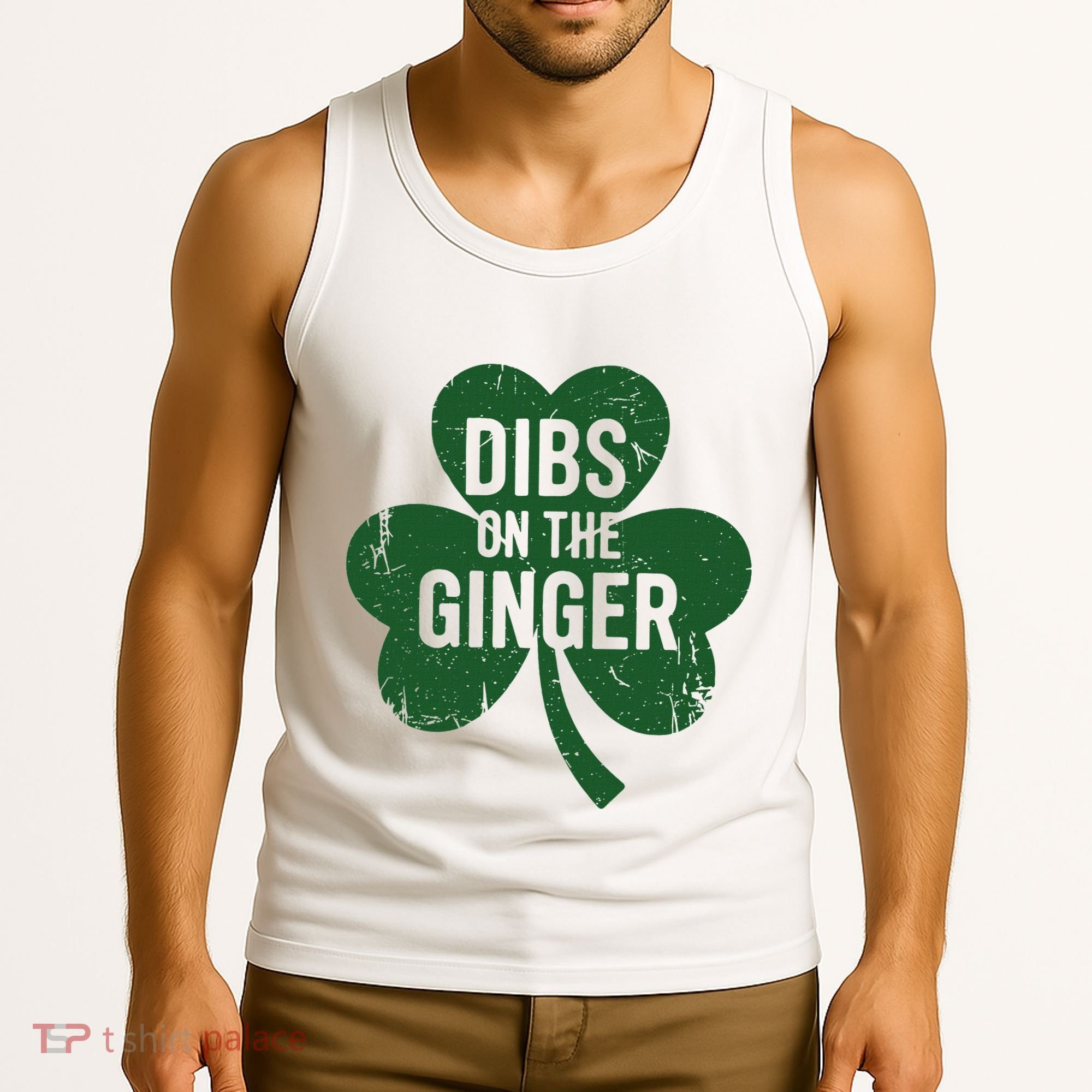 Funny Dibs On The Ginger St Patrick Day Redhead Women Tank Top