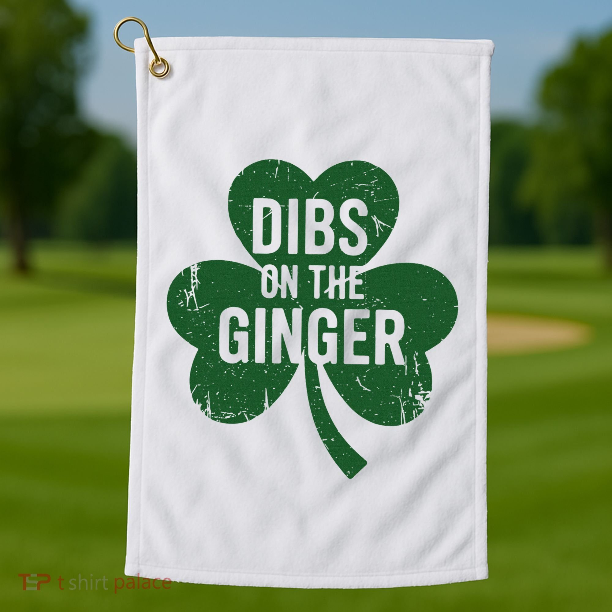 Funny Dibs On The Ginger St Patrick Day Redhead Women Golf Towel