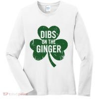 Funny Dibs On The Ginger St Patrick Day Redhead Women Women's Long Sleeve Shirt thumb 0