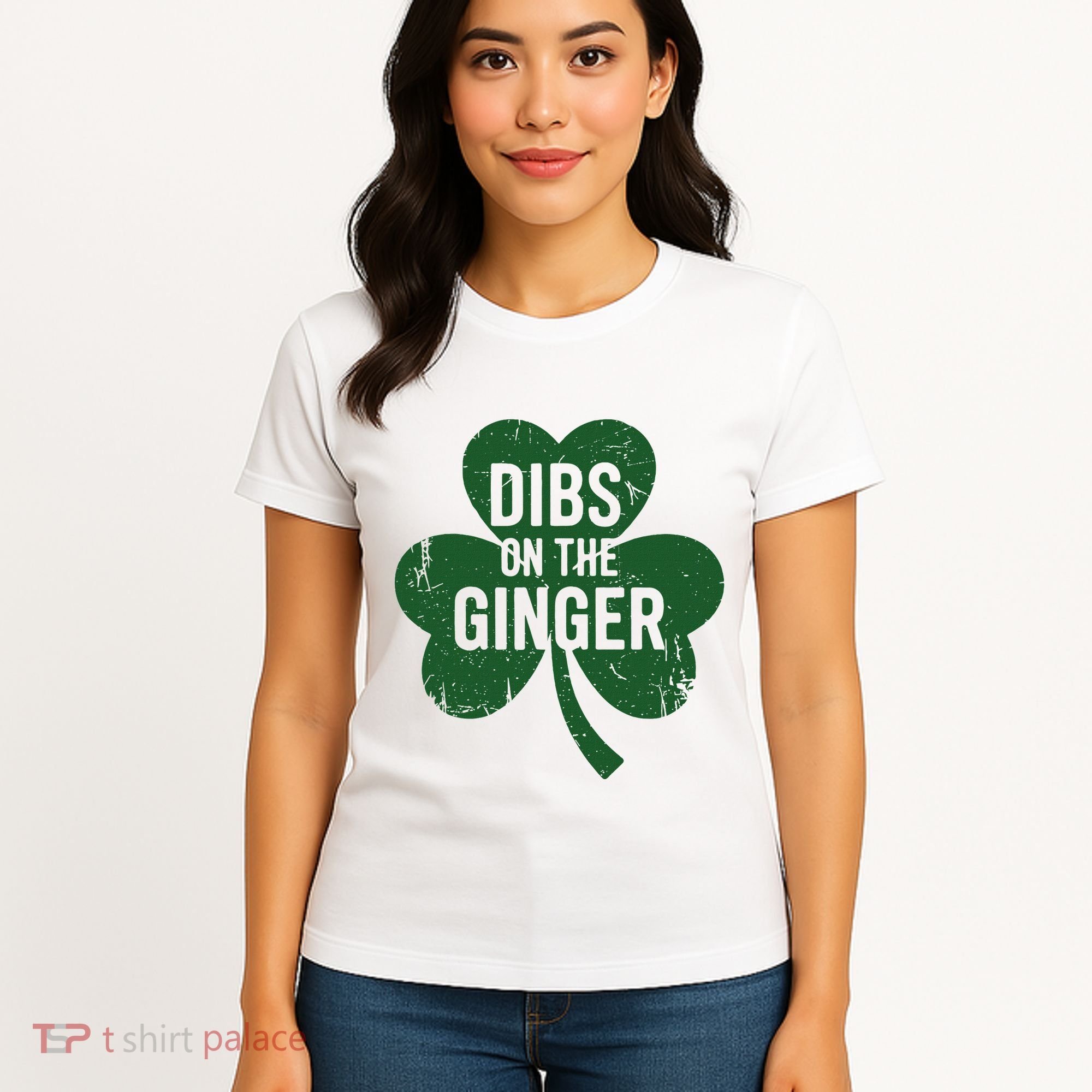 Funny Dibs On The Ginger St Patrick Day Redhead Women Women's T-Shirt