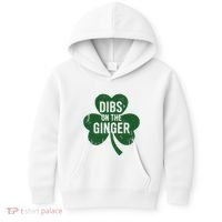 Funny Dibs On The Ginger St Patrick Day Redhead Women Kids Hoodie thumb 0