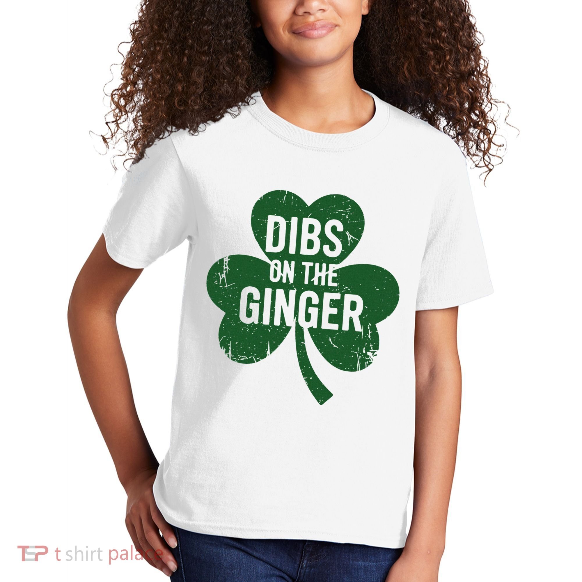 Funny Dibs On The Ginger St Patrick Day Redhead Women Kids T-Shirt