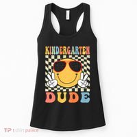 First Day Of School Kindergarten Dude Back To School Women's Tank Top thumb 0