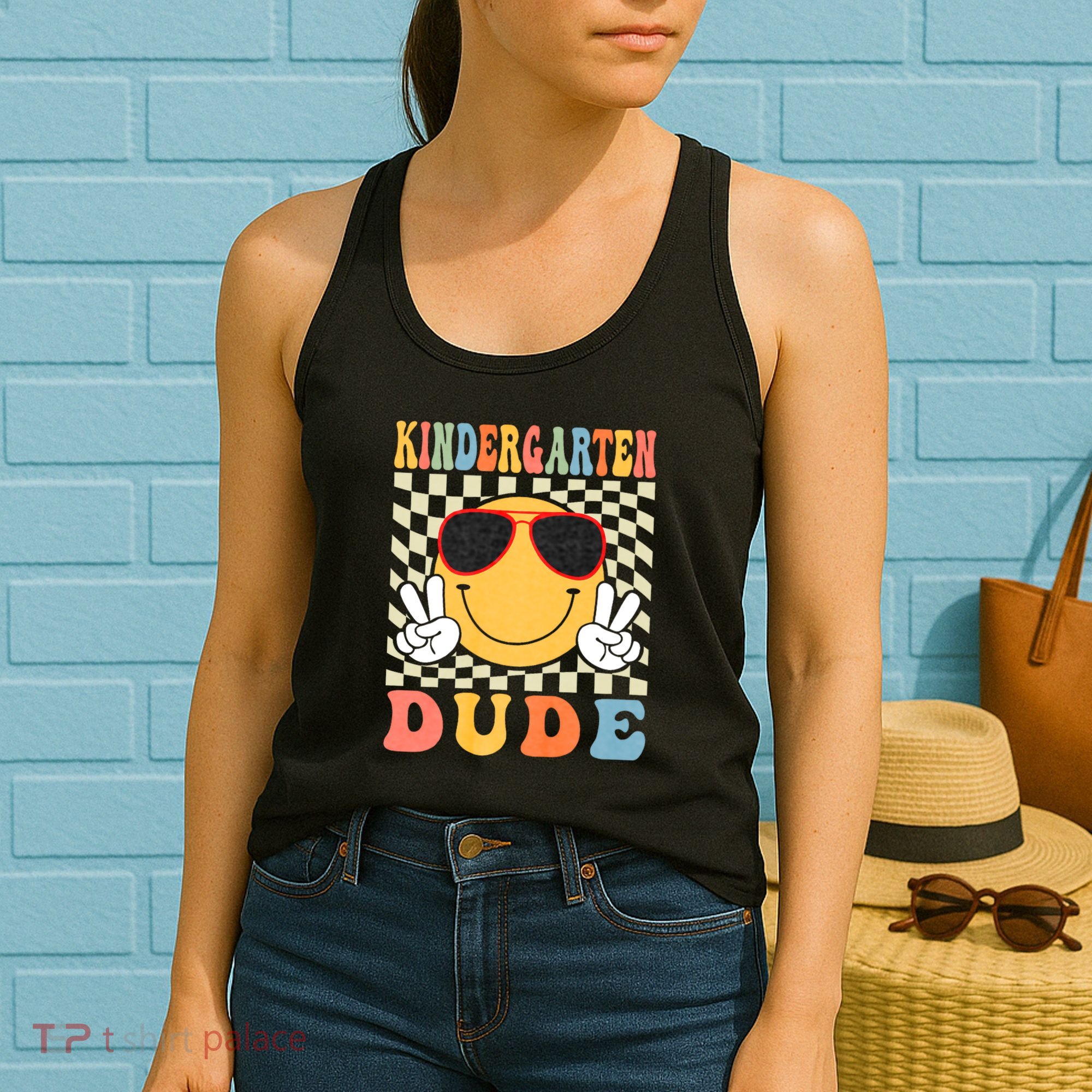 First Day Of School Kindergarten Dude Back To School Women's Tank Top