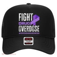 Fight Drug Overdose Pruple Ribbon Opioid Overdose Awareness Hat thumb 0
