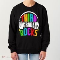 First Day Of 3rd Grade Rocks Back To School Teacher Women's Sweatshirt thumb 0