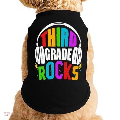 First Day Of 3rd Grade Rocks Back To School Teacher Doggie Tank
