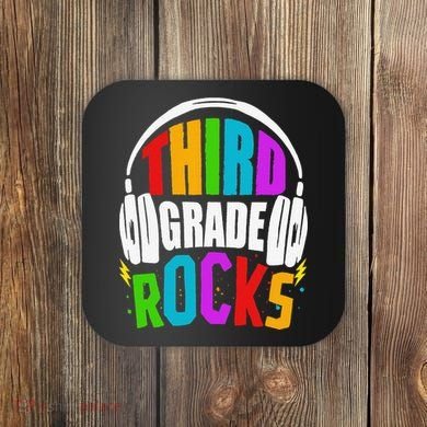 First Day Of 3rd Grade Rocks Back To School Teacher Coaster