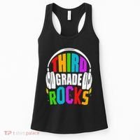 First Day Of 3rd Grade Rocks Back To School Teacher Women's Tank Top thumb 0
