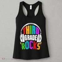 First Day Of 3rd Grade Rocks Back To School Teacher Women's Tank Top thumb 3