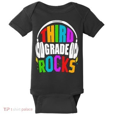 First Day Of 3rd Grade Rocks Back To School Teacher Baby Bodysuit