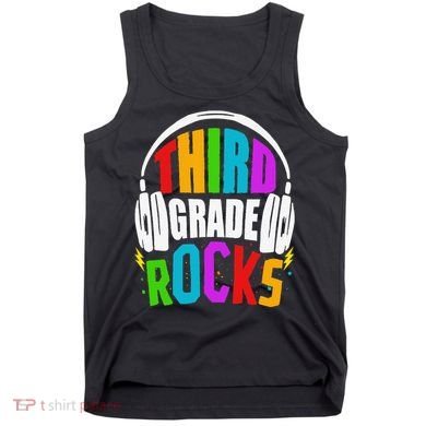 First Day Of 3rd Grade Rocks Back To School Teacher Tank Top