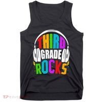 First Day Of 3rd Grade Rocks Back To School Teacher Tank Top thumb 0