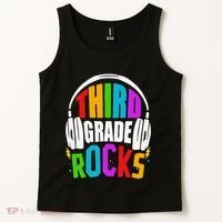 First Day Of 3rd Grade Rocks Back To School Teacher Tank Top thumb 2