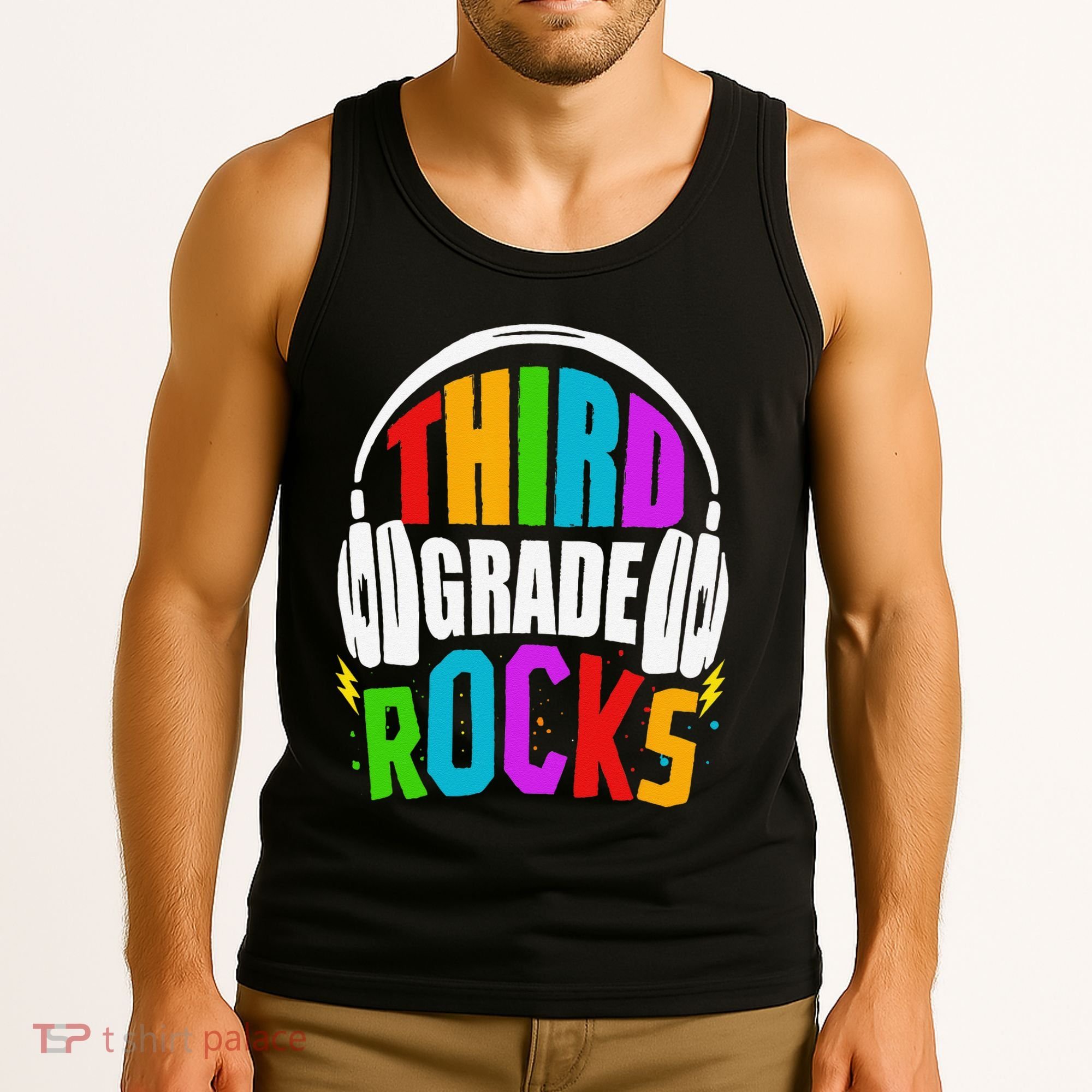 First Day Of 3rd Grade Rocks Back To School Teacher Tank Top