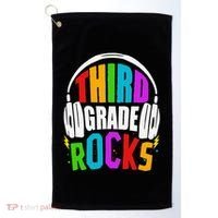 First Day Of 3rd Grade Rocks Back To School Teacher Golf Towel thumb 0