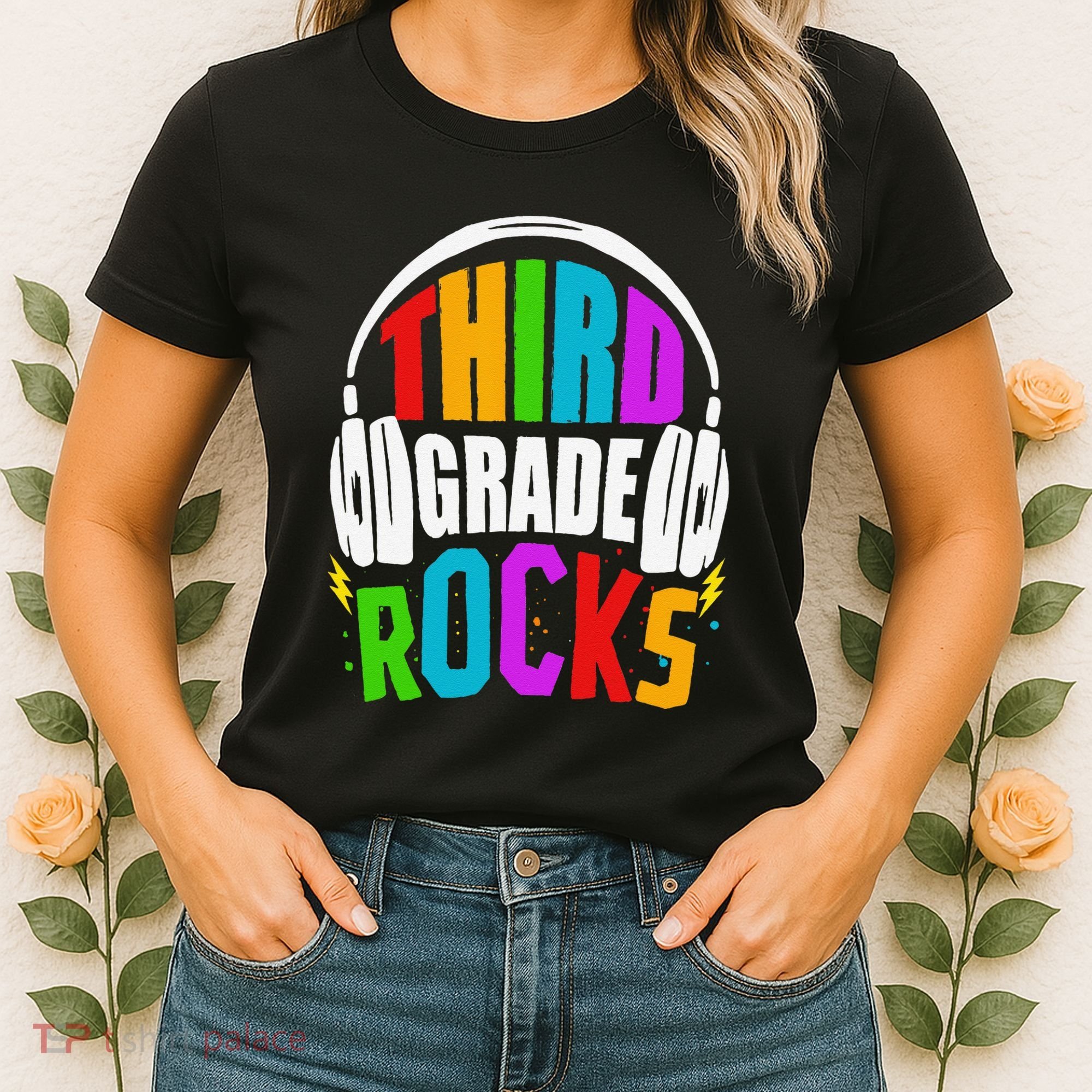 First Day Of 3rd Grade Rocks Back To School Teacher Women's T-Shirt