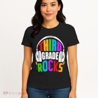First Day Of 3rd Grade Rocks Back To School Teacher Women's T-Shirt thumb 4