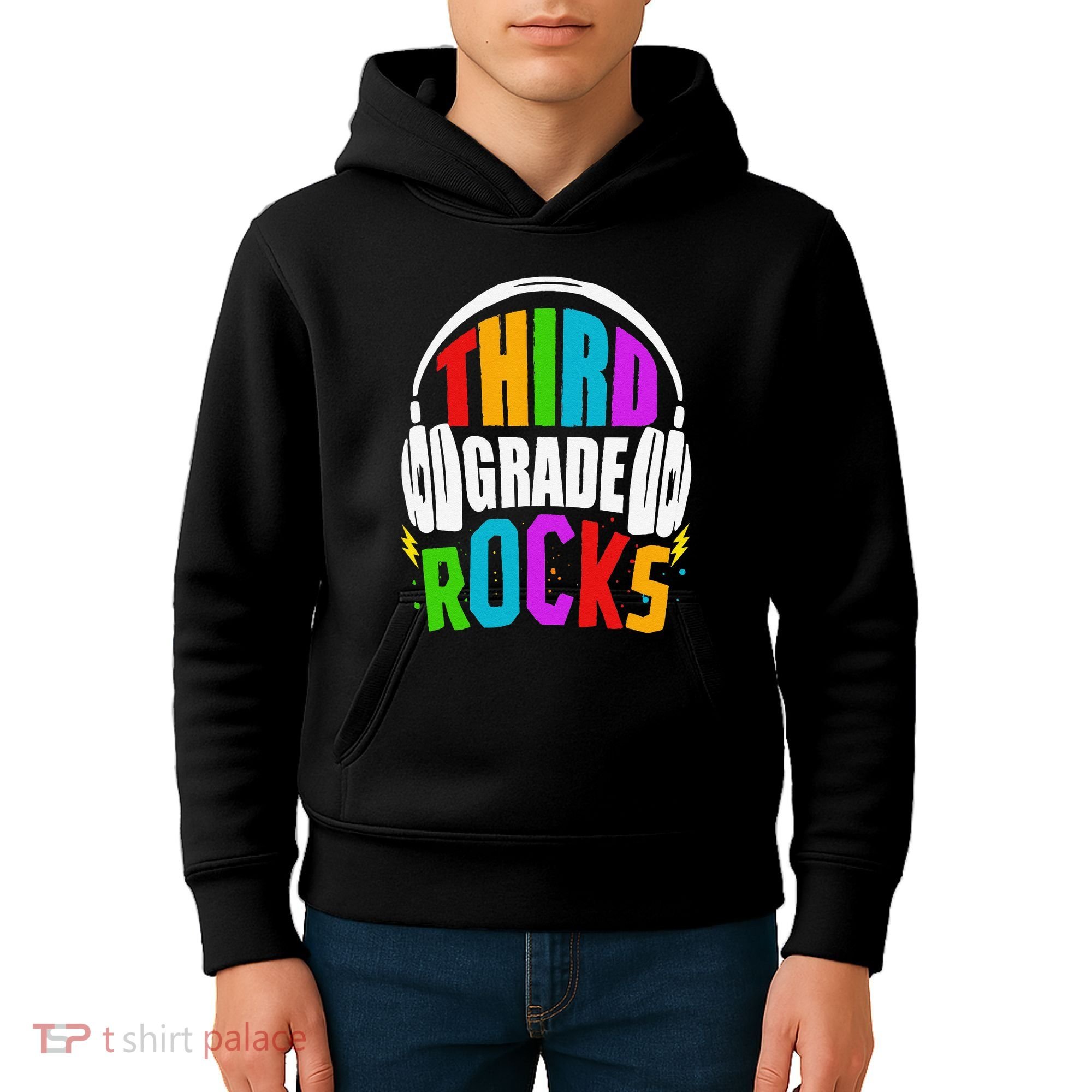 First Day Of 3rd Grade Rocks Back To School Teacher Kids Hoodie