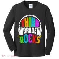 First Day Of 3rd Grade Rocks Back To School Teacher Kids Long Sleeve Shirt thumb 0
