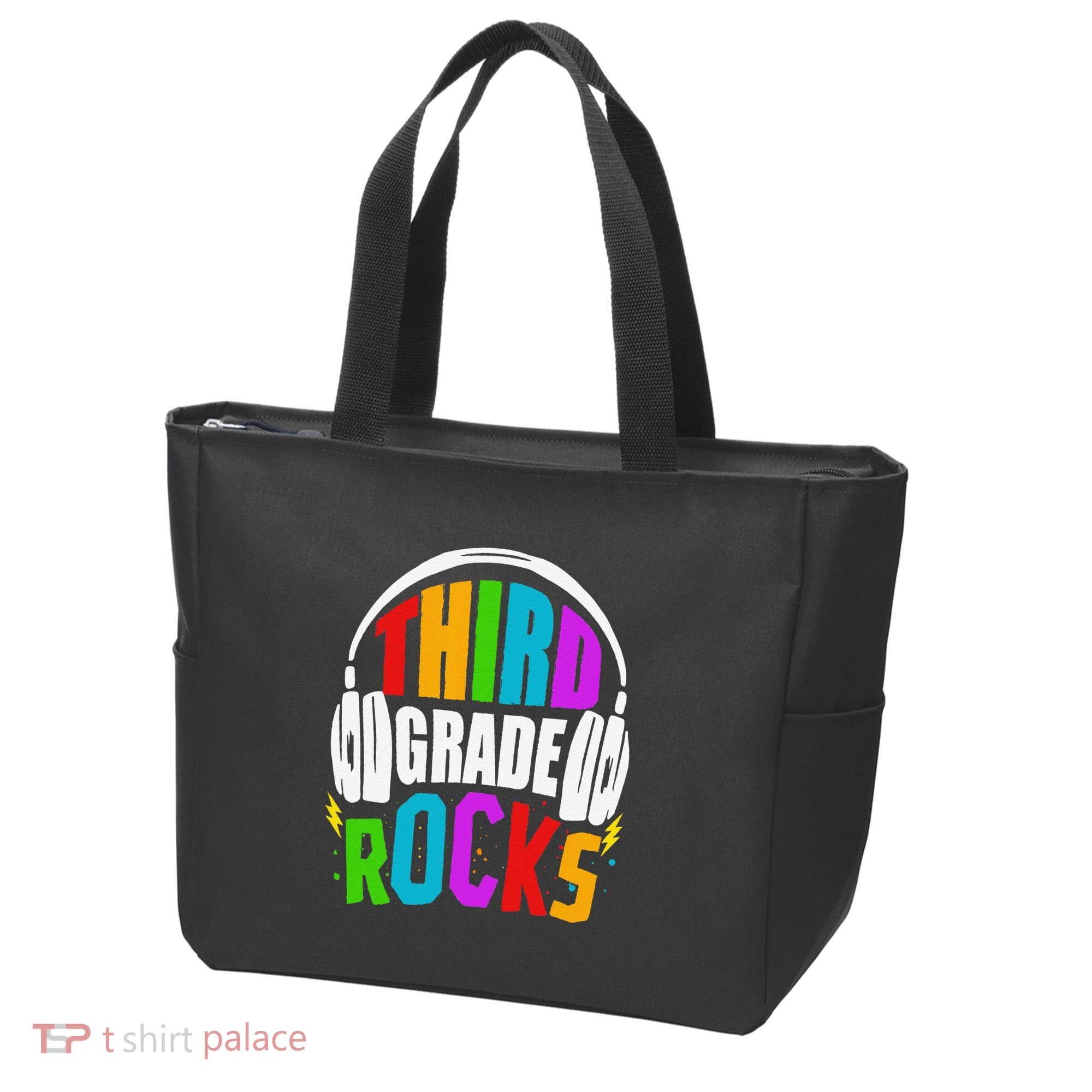 First Day Of 3rd Grade Rocks Back To School Teacher Tote Bag