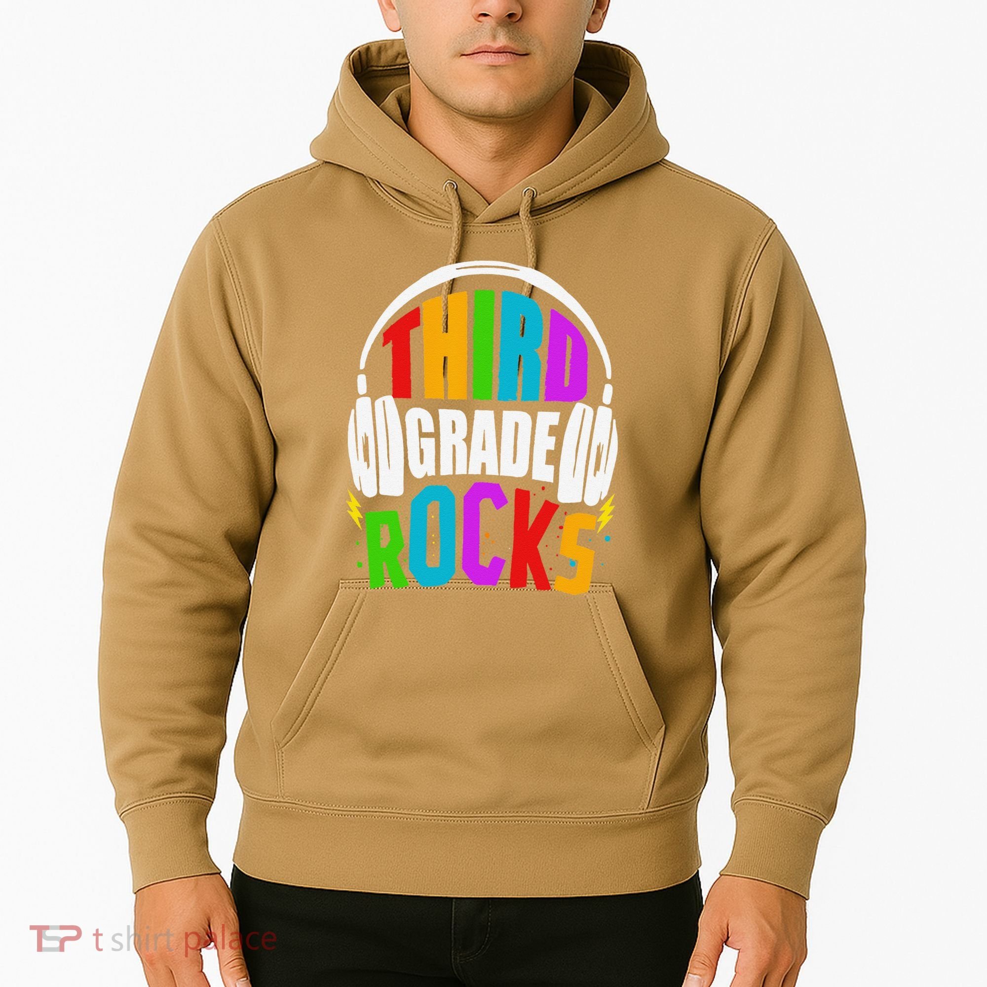 First Day Of 3rd Grade Rocks Back To School Teacher Hoodie