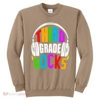 First Day Of 3rd Grade Rocks Back To School Teacher Sweatshirt thumb 0