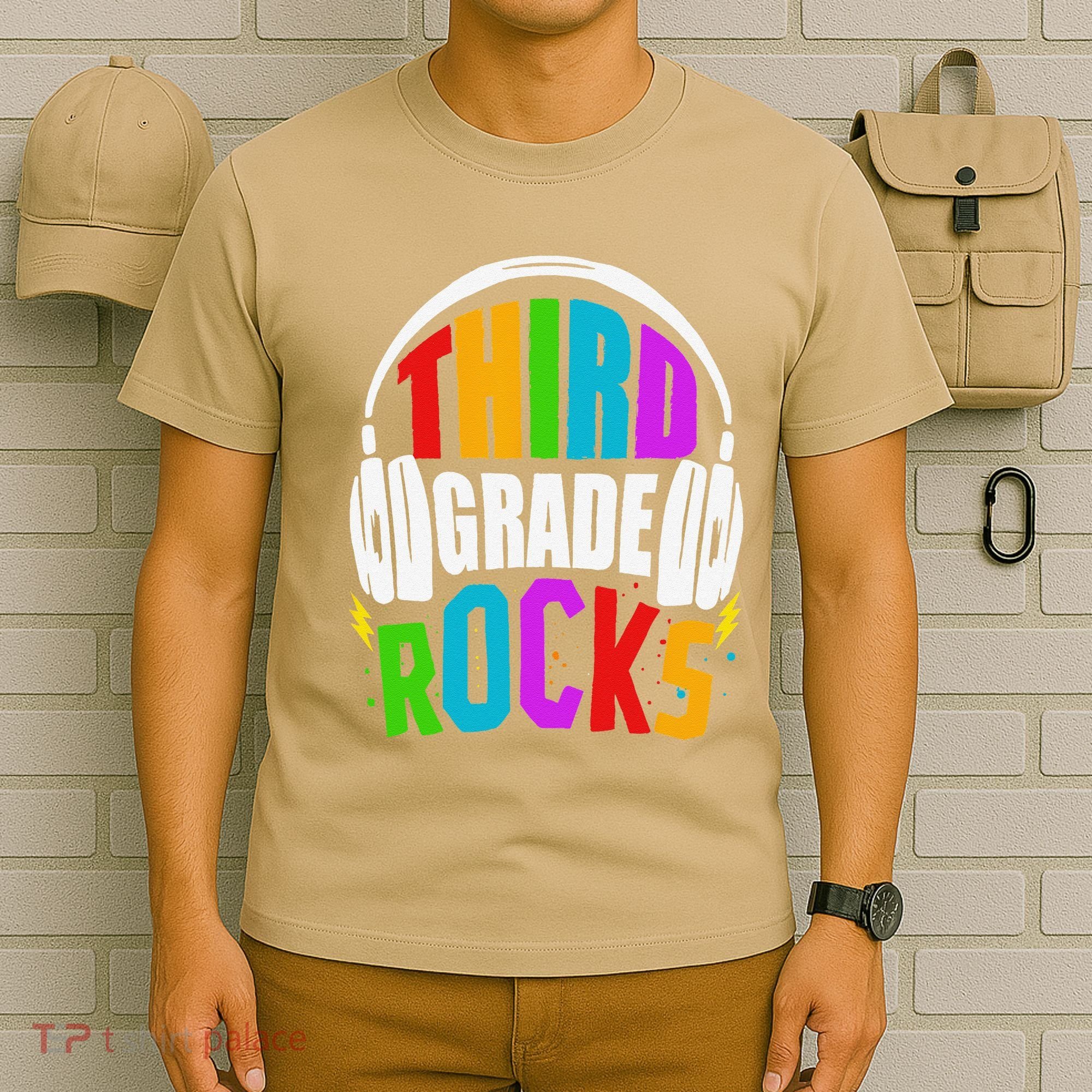 First Day Of 3rd Grade Rocks Back To School Teacher T-Shirt