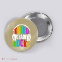 First Day Of 3rd Grade Rocks Back To School Teacher Button thumb 0