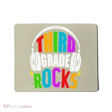 First Day Of 3rd Grade Rocks Back To School Teacher Mousepad